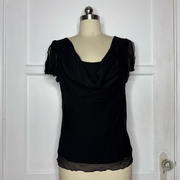 Black cowl neck top - Picture 1 of 5